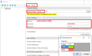 Synchronisierungsprofil in Outlook CalDAV Synchronizer anlegen Step 2